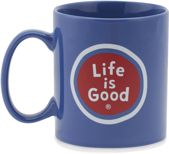 Lig Sphere Jakes Mug - Life Is Good Jake's Mug, Americana Red, One Size (570x570), Png Download