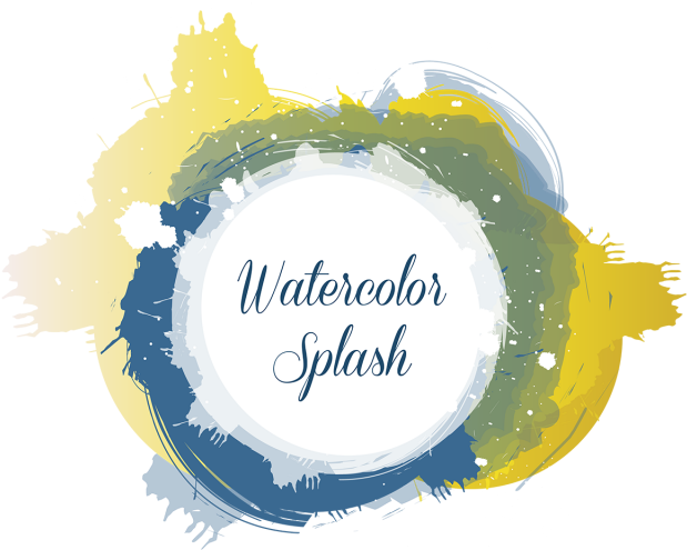 Beautiful Colorful Splash With Typography, Beautiful, - Portable Network Graphics (640x640), Png Download