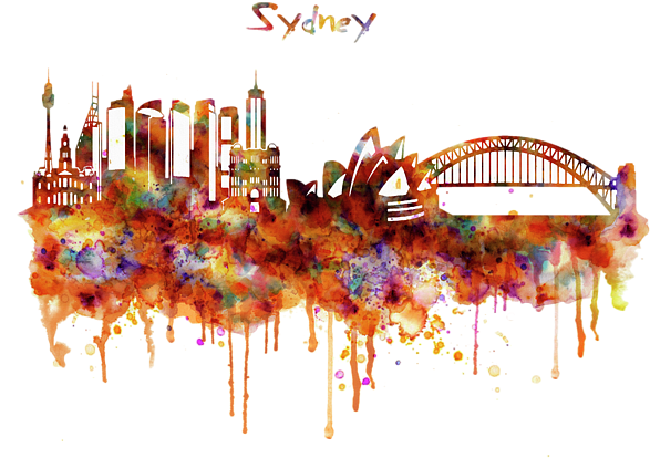 Click And Drag To Re-position The Image, If Desired - Black And White Watercolor City (600x471), Png Download
