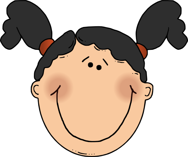Cartoon Girl Face Sad Girl Face Cartoon Clip Art - Girl Face Clip Art (600x501), Png Download