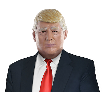 Ataque De Hombre Con Máscara De Candidato Era Cuento - Party City Costumes 2017 (640x360), Png Download
