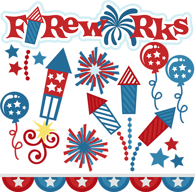 Fireworks Svg Cut Files For Scrapbooking Fireworks - 4th Of July Firework Svg (648x636), Png Download