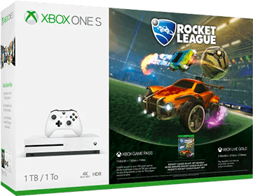 Xbox One S 1tb - Xbox One S With Rocket League (360x360), Png Download
