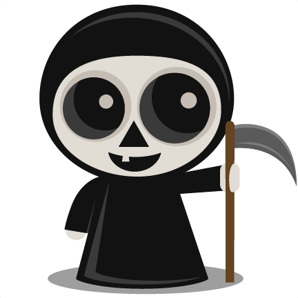Grim Reaper Svg Scrapbook Cut File Cute Clipart Files - Grim Reaper Clipart Cute (432x432), Png Download