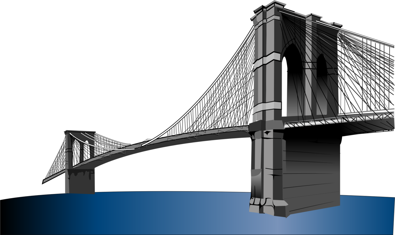 Brooklyn Bridge Ed Koch Queensboro Bridge Suspension - Brooklyn Bridge Png (1259x750), Png Download
