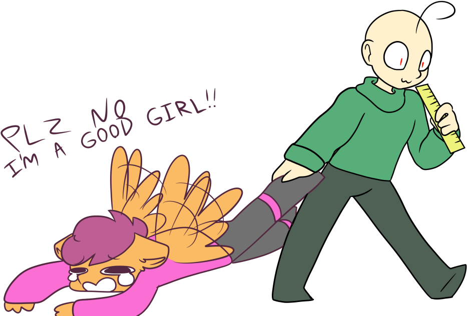Synnibear03, Baldi, Baldi's Basics In Education And - Baldi's Basics My Little Pony (1000x649), Png Download