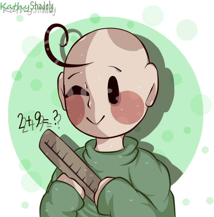 Cute Baldi S Basics By Kathyshadely On - Baldi's Basics Cute Baldi (700x700), Png Download