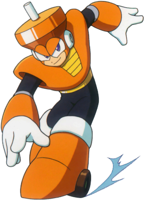 Top Man Number - Top Man Mega Man (313x425), Png Download