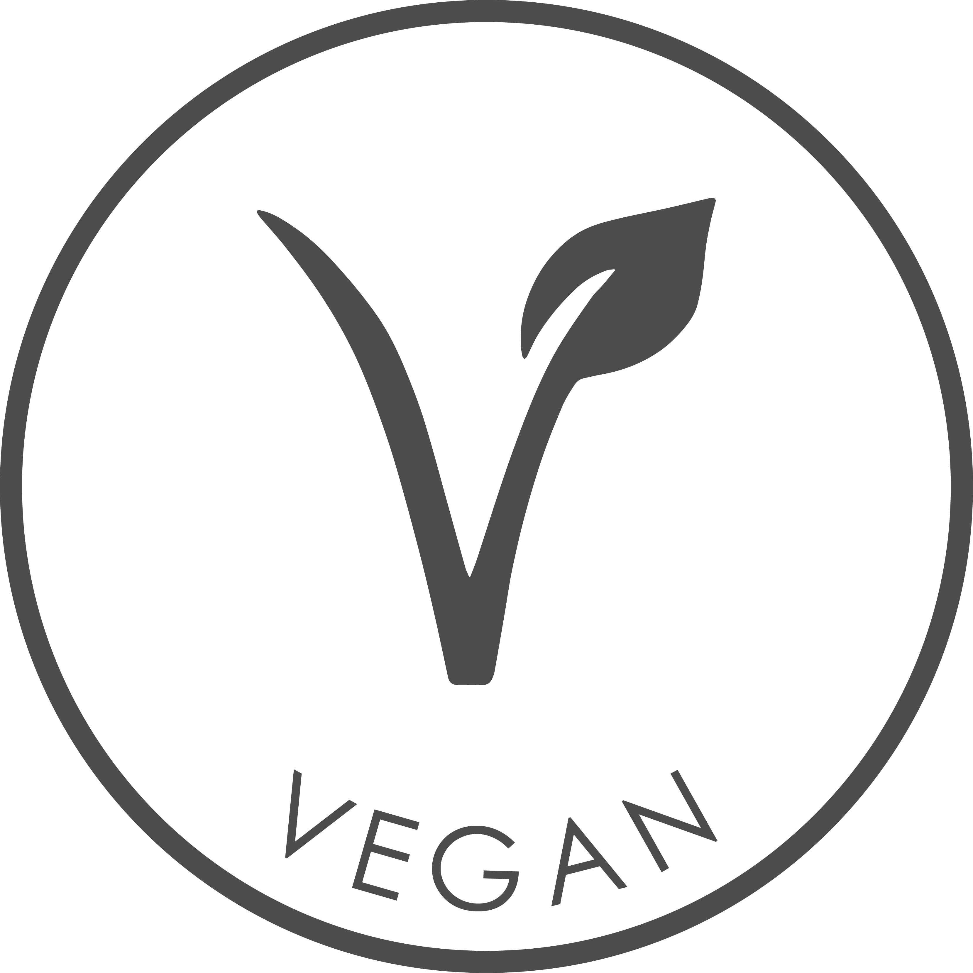 Conscious Cosmetics - Vegan Icon Transparent Black & White (3317x3317), Png Download