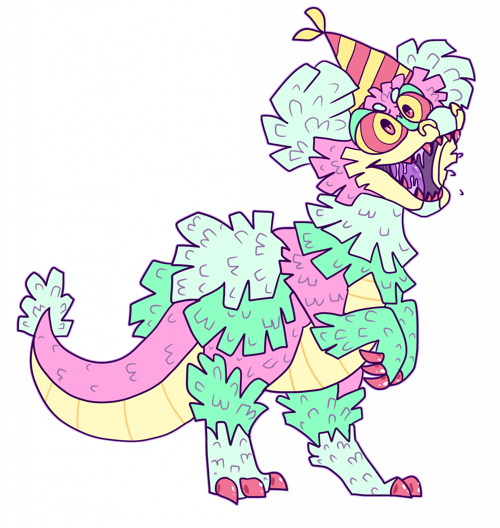 Hogwash The Dino Pinata - Pinata Fakemon (1941x2048), Png Download
