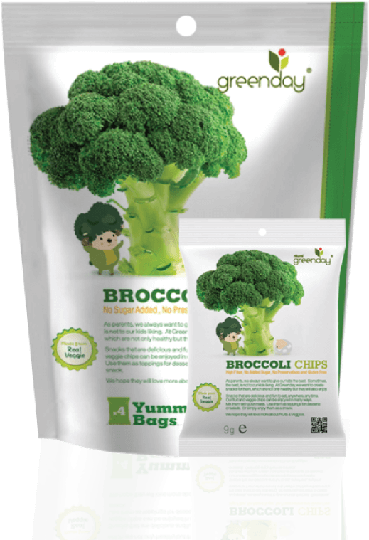 4x12 G Greenday Broccoli Chips Fruitfarm (800x800), Png Download