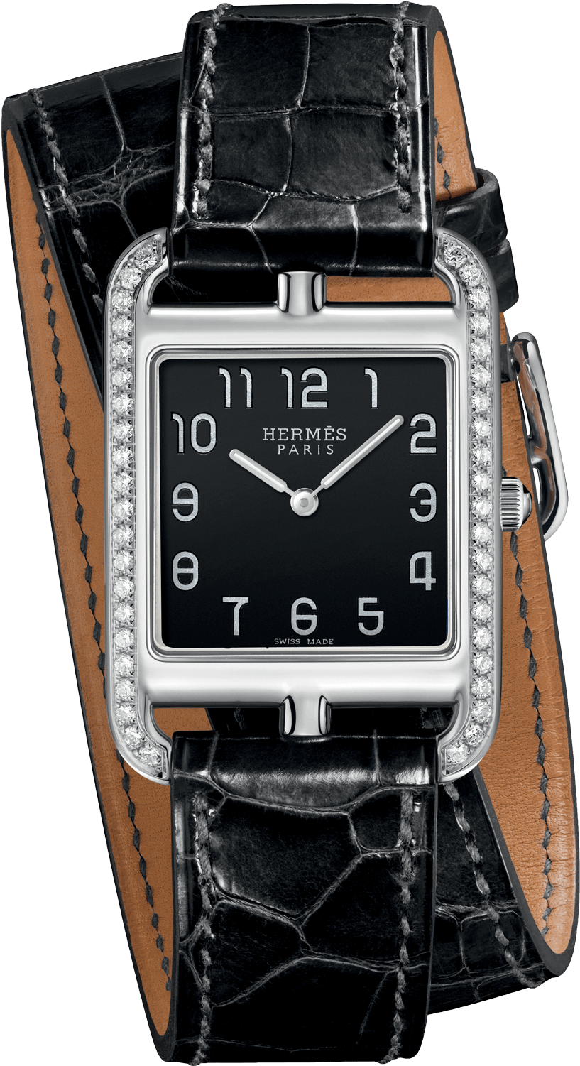Hermes Cape Cod Cc3 - Hermes Stainless Steel Cape Cod Watch With Diamond (1600x1600), Png Download