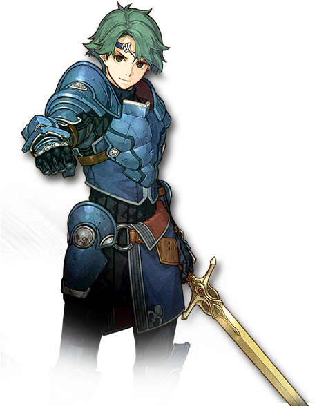 Alm - Alm And Celica Amiibo - 2-pack (fire Emblem) (528x587), Png Download