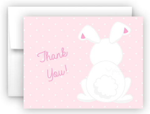 Download Bunny Rabbit B Thank You Cards Note Card Stationery - Greeting ...