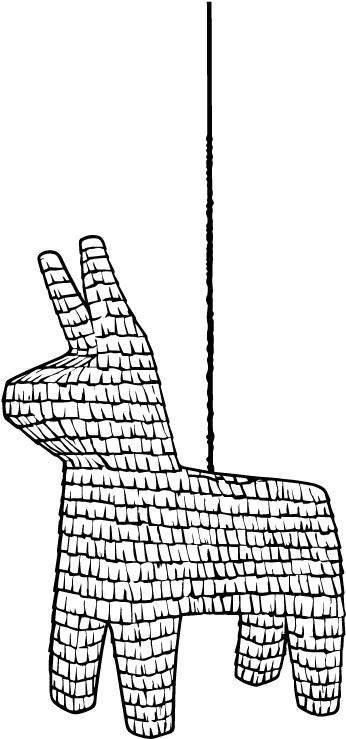 Pinata Logo (397x765), Png Download