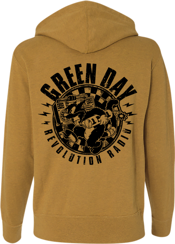 Green Day Zip Hoodie (900x900), Png Download