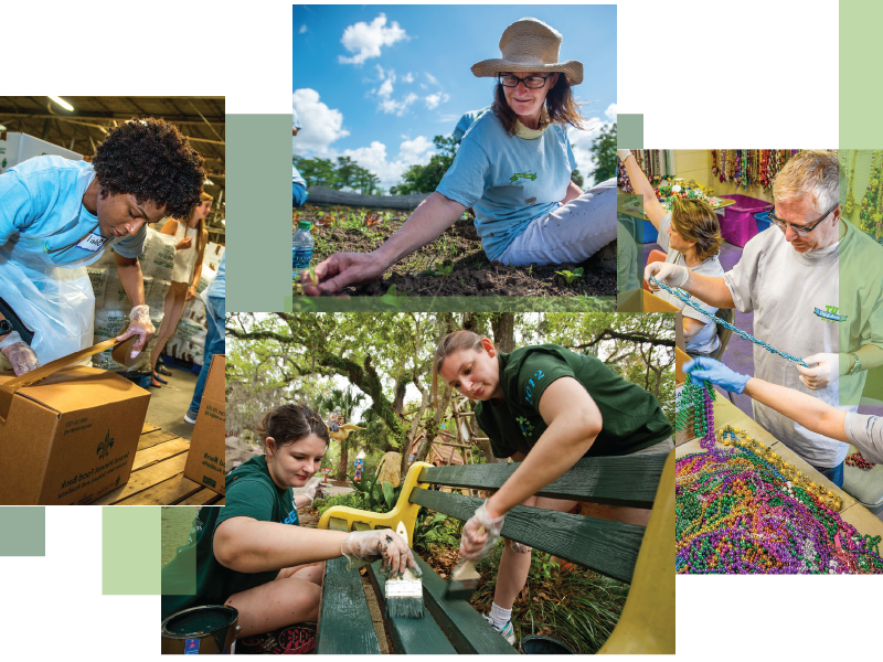 Tulane University Wave Of Green Day Of Service - Green Day (800x600), Png Download