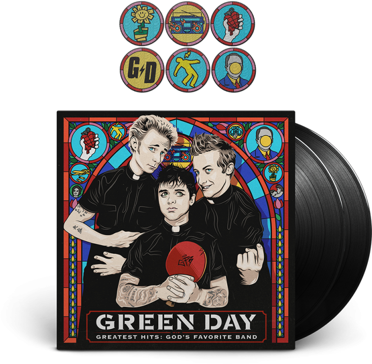 Green Day Greatest Hits God's Favourite Band (800x800), Png Download
