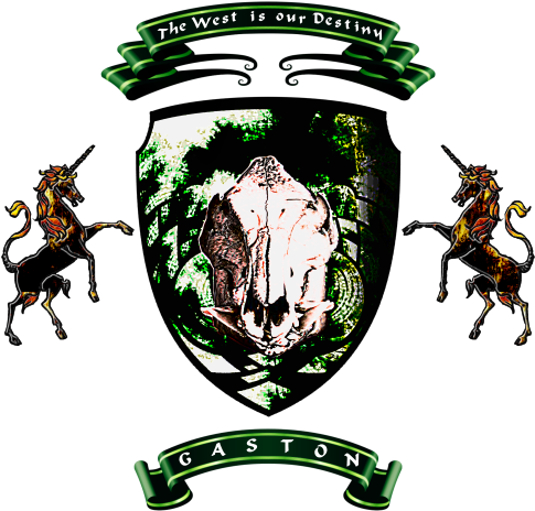 Gaston Crest - Gaston Coat Of Arms (500x480), Png Download
