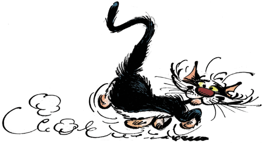 Boutique - Figurine - Gaston Album - Chat De Gaston La Gaffe (529x290), Png Download
