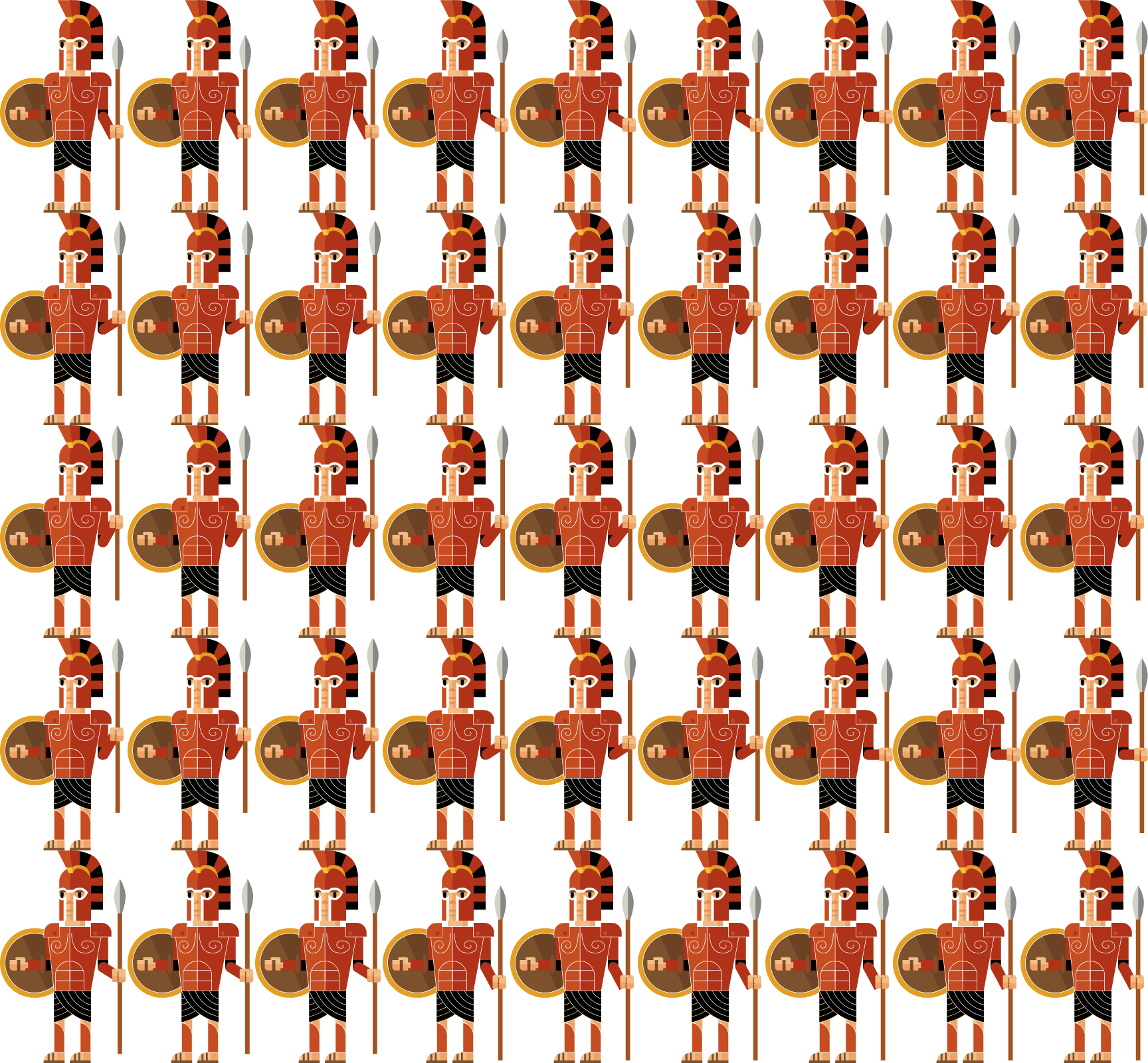 Png Sprite Sheet - Svg Animations Sprite Sheet (1728x1600), Png Download