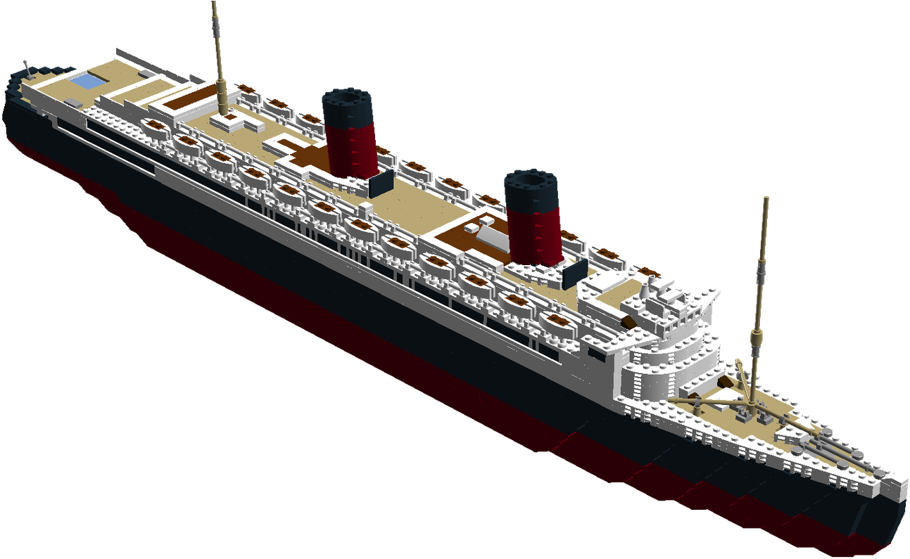 Rms Queen Elizabeth - Lego Rms Queen Elizabeth (1600x843), Png Download