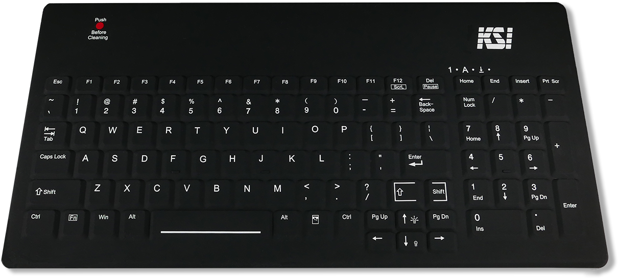 Ksi-1801 Sx B - Computer Keyboard (1250x586), Png Download