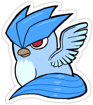Shiny Articuno Shiny Articuno Sticker By Gcio - Articuno (375x360), Png Download