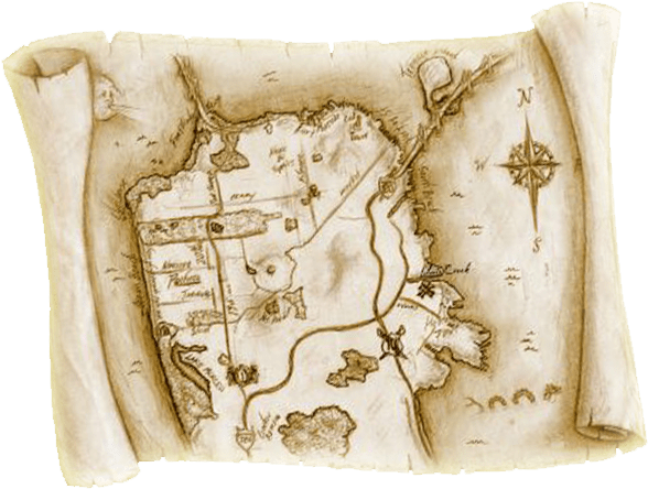 Download - Treasure Map (712x472), Png Download