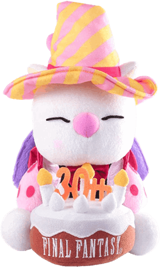 Square Enix Final Fantasy Plush - Moogle 30th Anniversary (600x600), Png Download