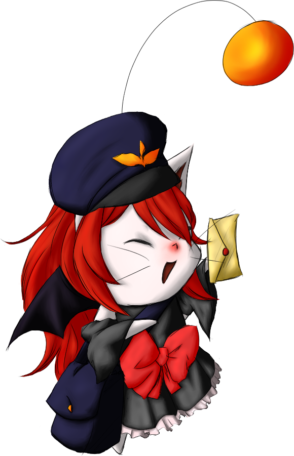 Mail Moogle Ayase - Cartoon (580x901), Png Download