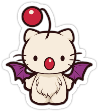 Hello Kitty Moogle - Video Game (375x360), Png Download