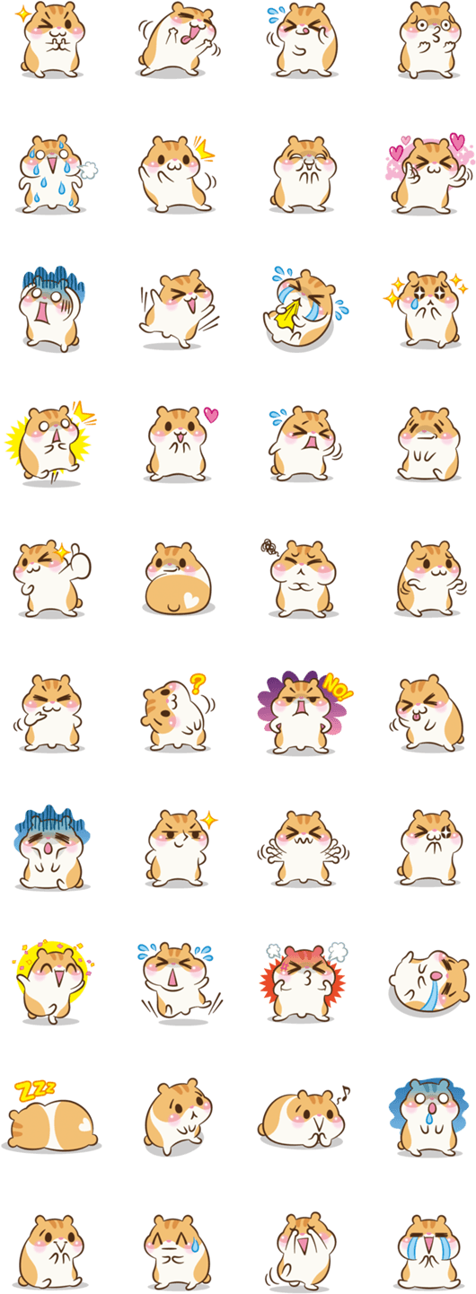 Hamster Drawing Doodle - Chloe The Hamster Sticker (562x1500), Png Download