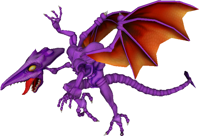 Download Zip Archive - Super Smash Bros Melee Ridley (750x650), Png Download