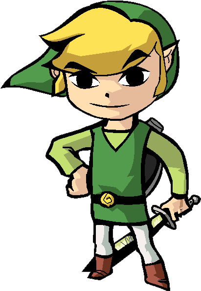 Link Legend Of Zelda Wind Waker (552x677), Png Download