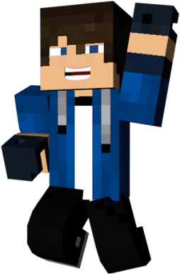 Do A 3d Model Of Your Minecraft Skin - Cartoon (680x510), Png Download