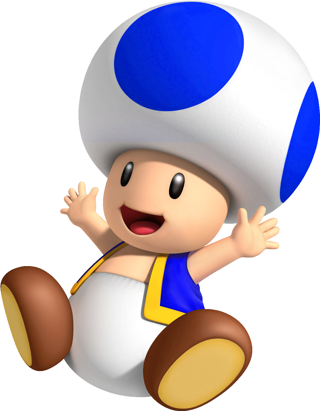 Blue Pinterest Nintendo And Super Mario Bros - Blue Toad Mario (1069x1357), Png Download