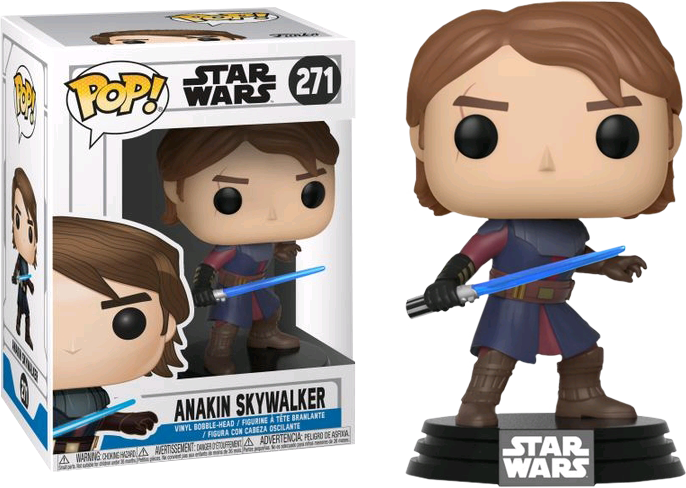 Star Wars Clone Wars Anakin Funko Pop Vinyl Figure - Clone Wars Anakin Pop (686x488), Png Download
