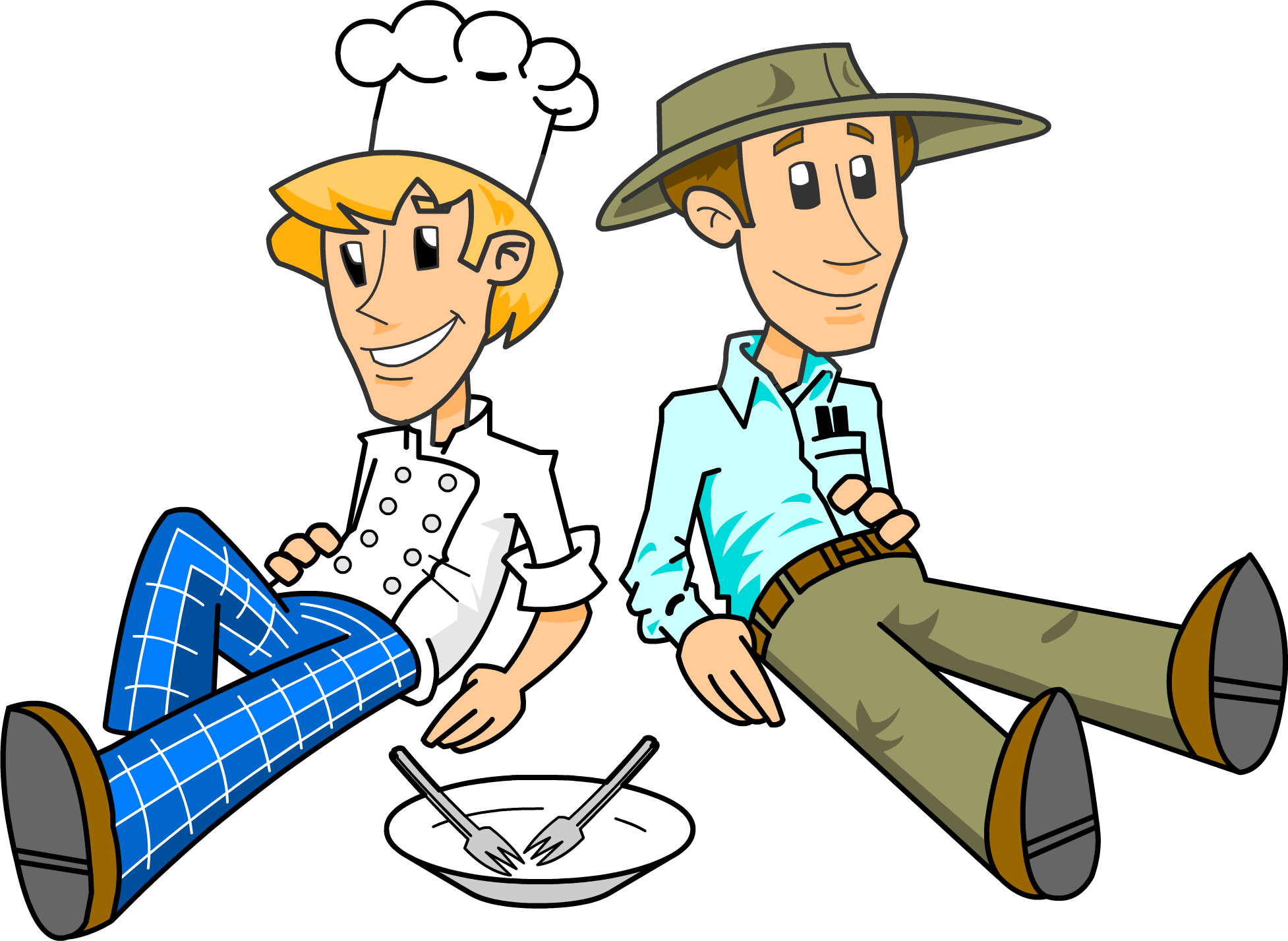 Pose 004 Colour - Cully And Sully Portrait (1954x1427), Png Download