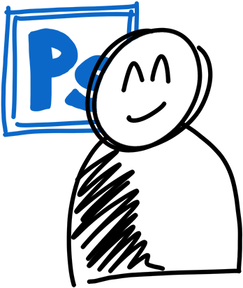Photoshop Person Icon (600x464), Png Download