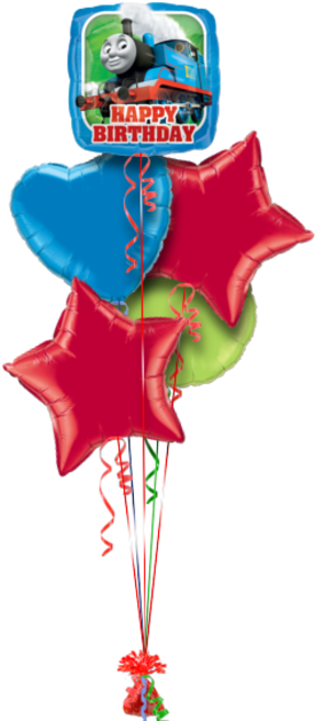 Thomas The Tank Engine Birthday Birthday Balloon - Happy Birthday Sister Balloon (286x686), Png Download