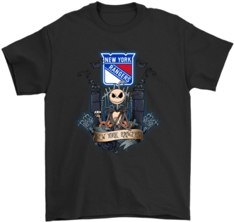 New York Rangers Jack Skellington This Is Halloween - Doesn T Kill You T Shirt (394x394), Png Download