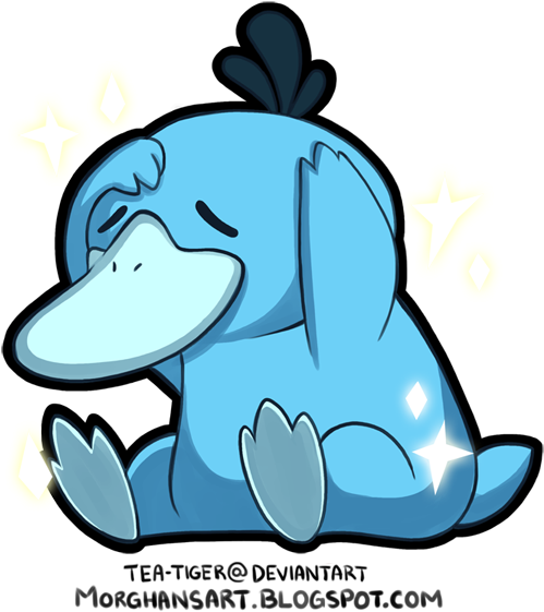 Blueplatypus - Psyduck Shiny (600x611), Png Download