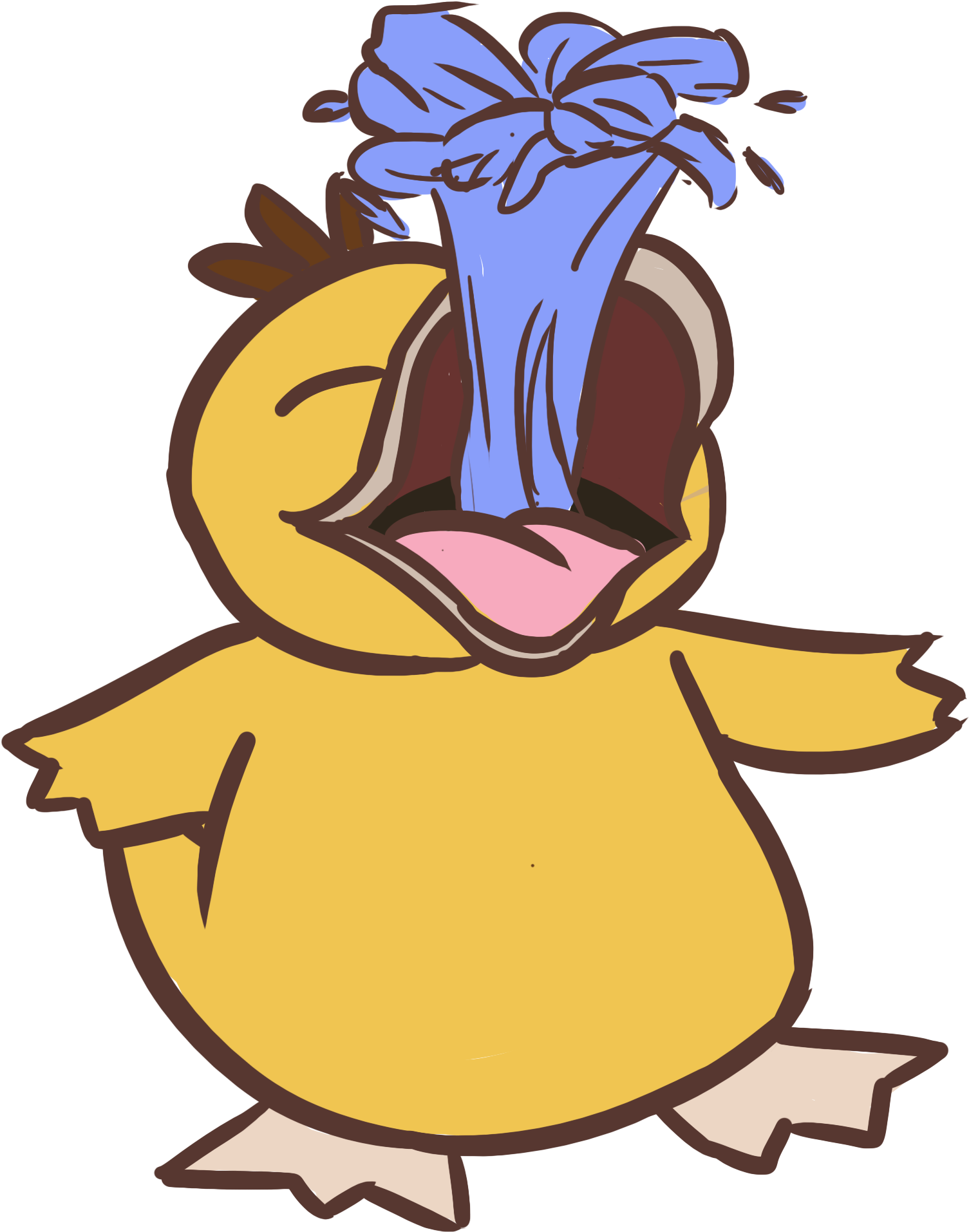 Psyduck Used Water Gun By Cynthistic - Psyduck Water Gun (1534x2012), Png Download