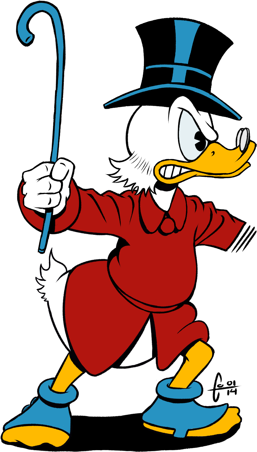 Scrooge, Based On Don Rosa's Wonderful Artwork - Don Rosa (1007x1668), Png Download