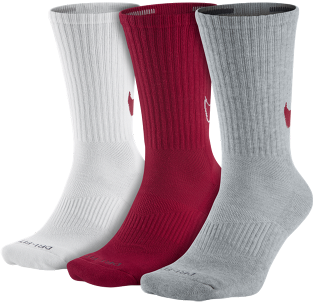 Dri-fit Cotton Swoosh Hbr Crew Socks - Nike Calceta Dry Cush Crew (625x625), Png Download