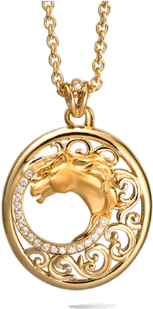 Colgante Caballo - Joyeria Carrera Y Carrera (471x487), Png Download