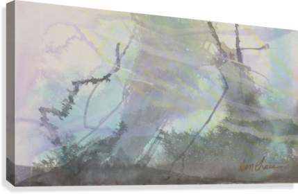 Misty Don Chase Canvas Print - Watercolor Paint (429x280), Png Download