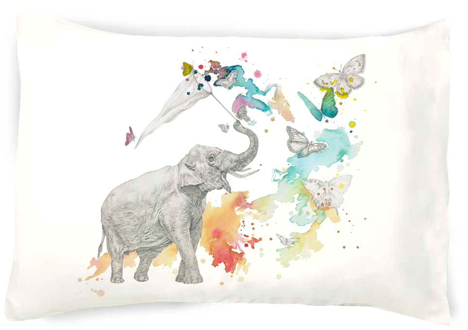 Chase Your Elephantasies Pillowcase - Cushion (1136x937), Png Download