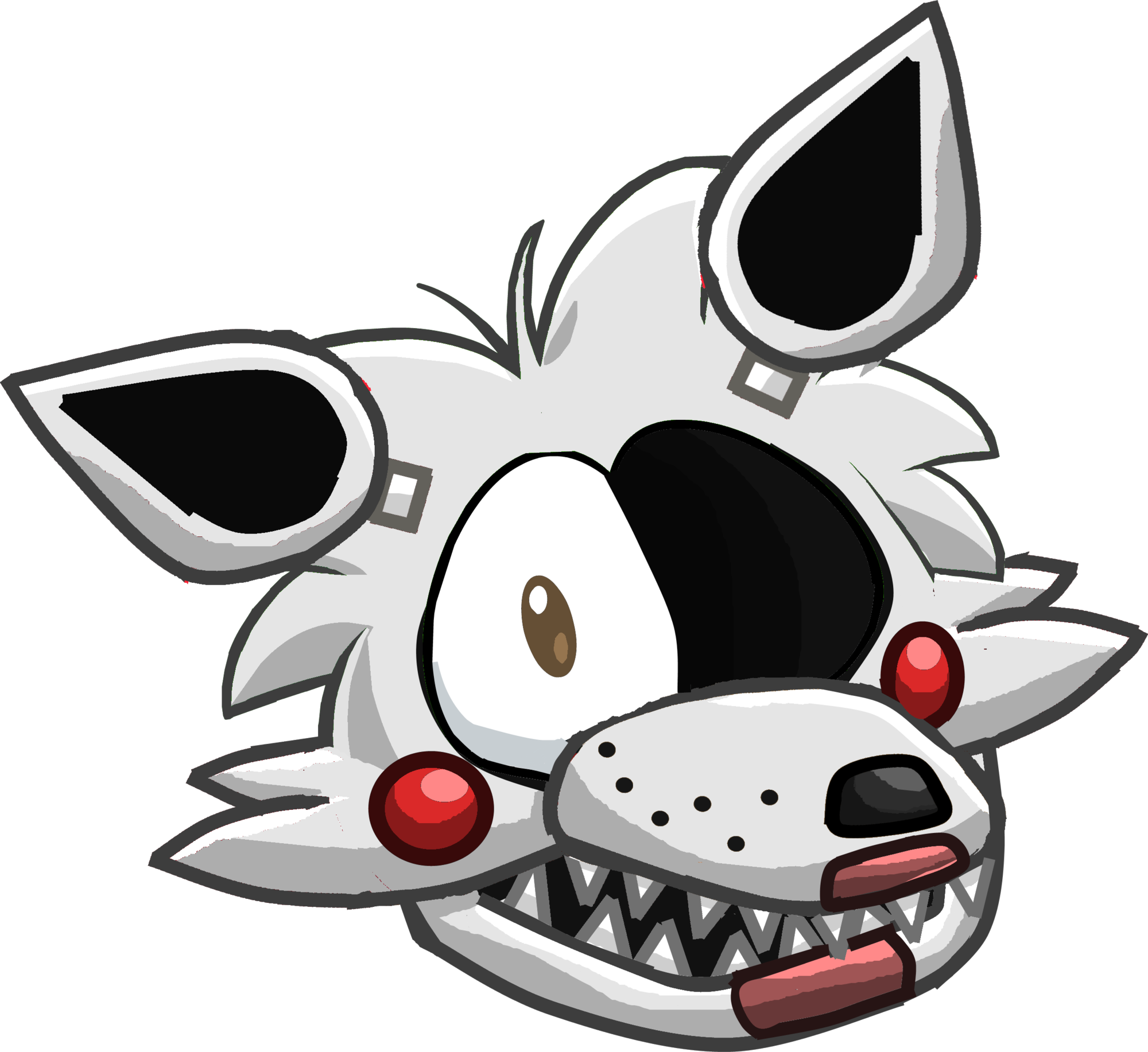 Mangle Five Nights At Freddy's 2 Club Penguin - Club Penguin Puffles Fnaf (2000x1834), Png Download